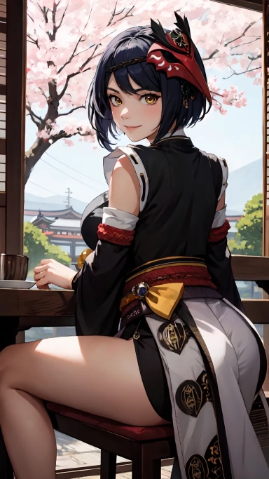 AI generated picture of 九条裟羅
